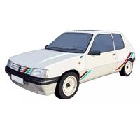 OPO 10 - Tapis de Sol intérieur décoratif 73,5 x 44 cms, Collection Voiture Automobile, Compatible avec Peugeot 205 Rallye Blanche - OV2