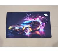 OPO 10 - Tapis de Sol intérieur décoratif 73,5 x 44 cms, Collection Voiture Automobile, Compatible avec Delorean du Film Retour vers Le Futur - OV3