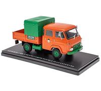 OPO 10 - Véhicule Utilitaire 1:43 Compatible avec Renault SAVIEM SG 2 MB 35 Benne Cabine Double Jean Lefebvre 1970 - UTR52