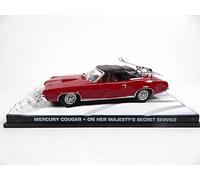 OPO 10 - Voiture 1/43 Mercury Cougar Compatible avec James Bond 007 on Her MAJESTY'S Secret Service (DY021SP)