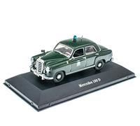 OPO 10 - Voiture de Police 1/43 Compatible avec Mercedes 180 D Deutschland 1953 (Z002)