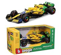 OPO 10 - Voiture Formule 1 Compatible avec Lando Norris McLaren MCL38#4 4th Monaco GP 2024 échelle 1/43 Bburago 38214NS
