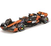 OPO 10 - Voiture Formule 1 Compatible avec Oscar Piastri McLaren MCL38#81 Miami GP 2024 échelle 1/43 Bburago 38215P