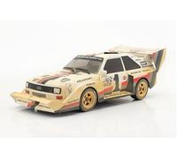 OPO 10 - Voiture Miniature Compatible avec Audi Sport Quattro S1 E2 Dirty Version #1 Winner Pikes Peak 1987 Walter Röhrl échelle 1/18 CMR190