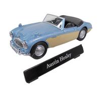 OPO 10 - Voiture Miniature Compatible avec Austin Healey Bleu ET Blanc 1/43 CARARAMA - 813148