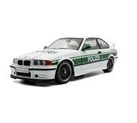 OPO 10 - Voiture Miniature Compatible avec BMW E36 M3 Coupe Drift Polizei White 1991-1:18 Solido - 1803915