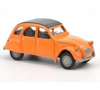 OPO 10 - Voiture Miniature Compatible avec Citroën 2CV échelle 1:64 3 inches 7,5cm Norev - Orange Mandarine 191027