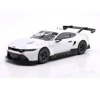 OPO 10 Voiture Miniature Compatible avec Ford Mustang GT3 Racing Spec Plain Body Version 2024 White échelle 1/18 IXO LM24WHT
