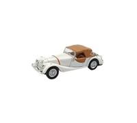 OPO 10 Voiture Miniature Compatible avec Morgan Plus Eight Blanc Soft Top échelle 1:43 - Cararama 813155