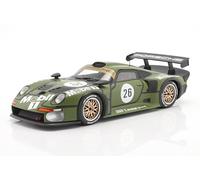 OPO 10 - Voiture Miniature Compatible avec Porsche 911 GT1#26 Pre-Qualifying 24h Le Mans 1996 Porsche AG échelle 1/18 IXO WERK83 18013008