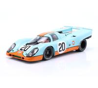 OPO 10 - Voiture Miniature Compatible avec Porsche 917K #20 Gulf 24h Le Mans 1970 Siffert, Redman échelle 1/18 IXO WERK83 1802604