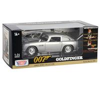 OPO 10 - Voiture Miniature reproduite à l'échelle 1/24 Compatible pour Aston Martin DB5 James Bond Collection Goldfinger - Motormax 79857