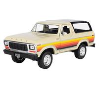 OPO 10 - Voiture Miniature reproduite à l'échelle 1/24 Compatible pour Ford Bronco Custom 1978 - Motormax 79373PTM