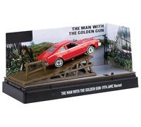 OPO 10 - Voiture Miniature reproduite à l'échelle 1/64 Compatible pour AMC Hornet 1974 James Bond Collection The Man with The Golden Gun - Motormax 79822