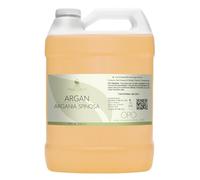OPO Huile d'argan désodorisée - 128 oz/ 1 gallon pur, maroc, partiellement filtré, sans parfum, sans Omg, végétalien, huile vecteur pour peau, cheveux, visage et corps - hydratant, nourrissant, Ca