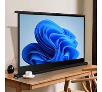 OPOLDBDMAC 50Pouces Écran De Projection Rétractable De Table, Ecran De Projection sur Pied Portable Rideau De Projecteur avec Support, pour Bureaux Camping(30inch-16:9)