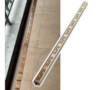 OPOLDBDMAC Caniveau Exterieur Noir Système De Drainage De Tranchée Grille De Caniveau D'égout Étroit Dérivateur De Gouttière Pour Cour, Terrasse, Porche，Clôture(Rose gold)