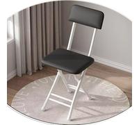 OPOLDBDMAC Chaise Pliant avec Dossier Tabouret De Comptoir Chaise De Cuisine Empilable Tabouret De Petit Déjeuner Hauteur D'assise 45cm Rectangle Tabouret De Cuisine(White Frame-Black)