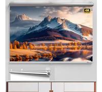 OPOLDBDMAC Écran Vidéoprojecteur 60 Pouces Réglable Home Cinéma Écran De Projection Fixation Mur Ecran Projecteur 1.5 Gain，Verrouillage Automatique(50in)