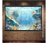 OPOLDBDMAC Enroulable Écran De Projecteur Manuel Écran De Projection Anti-Plis Écran 30 40 50 60 Home Cinéma Écran Vidéoprojecteur Montage Mural Écran De Cinéma(Black Rod,50inch4:3)