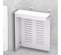 OPOLDBDMAC Housse De Radiateur Pour Étagère Chauffante À L'épreuve De L'eau, Pour La Maison, Design Moderne À Lattes Sur 3 Côtés, Housse De Protection Pour Cabinet(80x60x15cm/31.5x23.6x5.9in)