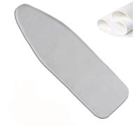 OPOLDBDMAC Housse Table À Repasser Installation Facile Housse Planche À Repasser Épais Rembourrage Housse pour Table À Repasser 90x30/100x33/110x35/120x38, Rayures(Silver,110x35cm/43x14in)