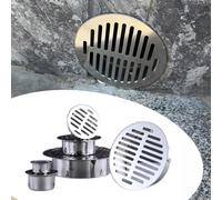 OPOLDBDMAC Petite Grille De Drain De Sol Anti-blocage Couvercle De Tuyau De Drain, Capuchon De Ligne De Filtre De Grille En Acier Inoxydable Couvercles De Drain Encliquetables(200mm/7.87")