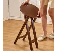 OPOLDBDMAC Tabouret Haut De Bar Pliant Tabourets De Bar Pliables en Bois，Tabouret De Cuisine Comptoir Chaises Haut 60cm Pliante De Bar pour Exterieur Interieur(Regular Style,44cm/17in)