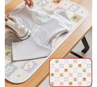 OPOLDBDMAC Tapis De Repassage sur Table 120x60cm Nappe De Repassage Pliante Tapis De Repassage Antidérapant Portable À Dessin Animé, pour Repassage Vapeur sur Table(Pattern 1,50x70cm/19.6x27.5in)