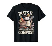 Opossum Amusant That's It You're Going in The Compost Gardener T-Shirt