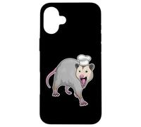 Opossum Cuisinier Toque de Chef Cuisiner Coque pour iPhone 16 Plus