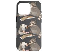 Opossum et Raton Laveur Qui Mange de la Pizza Coque pour iPhone 16 Pro