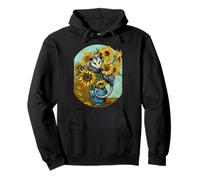 Opossum fantaisiste dans Un Vase de tournesols de Style Van Gogh Sweat à Capuche