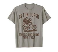 Opossum Get in Loser Trouble Funny Possum Raton Laveur Hommes Femmes T-Shirt