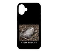 Opossum I Feel So Alive Playing Dead Sarcastic Ironic Humour Coque pour iPhone 16 Plus