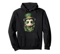 Opossum Irlandais dans Lunettes de Soleil Shamrocks St Patrick Possum Sweat à Capuche