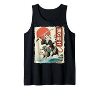 Opossum Japonais Ukiyo-e Art Chat Samouraï Débardeur