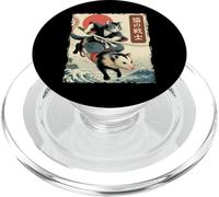 Opossum Japonais Ukiyo-e Art Chat Samouraï PopSockets PopGrip pour MagSafe