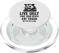 Opossum Live Ugly Fake Your Death Mangez des déchets et Faites-Vous renverser par Une Voiture PopSockets PopGrip pour MagSafe