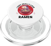 Opossum Mignon Kawaii I Just Really Love Ramen Lover PopSockets PopGrip pour MagSafe