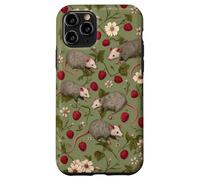 Opossum, Motif Floral Animalier, Amoureux de la Nature, Art botanique Coque pour iPhone 11 Pro