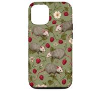 Opossum, Motif Floral Animalier, Amoureux de la Nature, Art botanique Coque pour iPhone 12/12 Pro