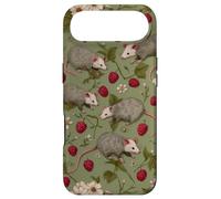 Opossum, Motif Floral Animalier, Amoureux de la Nature, Art botanique Coque pour iPhone Air