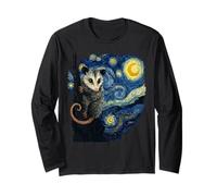 Opossum Peinture impressionniste de Style Van Gogh Nuit étoilée Manche Longue