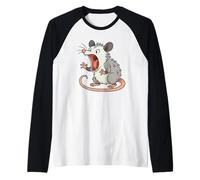 Opossum Possum en colère - Cadeau pour Homme, Femme, Enfant Manche Raglan