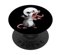 Opossum Possum en colère - Cadeau pour Homme, Femme, Enfant PopSockets PopGrip Adhésif
