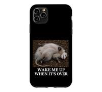 Opossum, réveille-Moi Quand C'est Fini. Sarcastic Bored Slacker Coque pour iPhone 11 Pro Max