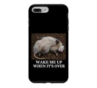 Opossum, réveille-Moi Quand C'est Fini. Sarcastic Bored Slacker Coque pour iPhone 7 Plus/8 Plus