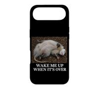 Opossum, réveille-Moi Quand C'est Fini. Sarcastic Bored Slacker Coque pour iPhone Air