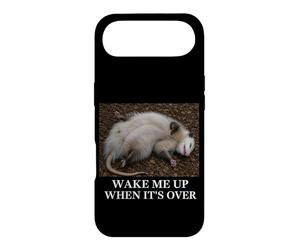 Opossum, réveille-Moi Quand C'est Fini. Sarcastic Bored Slacker Coque pour iPhone Air